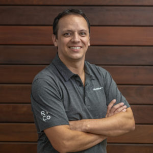 Designer Pablo Blanco Portrait of Pablo Blanco, Designer at Renfrow+Co, specializing in custom metal and wood fabrication designs in Houston