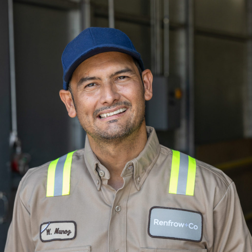 Finishing Manager Wilson Munoz Portrait of Wilson Munoz, Finishing Manager at Renfrow+Co, a leading fabrication company specializing in custom metal and woodwork in Houston, Texas