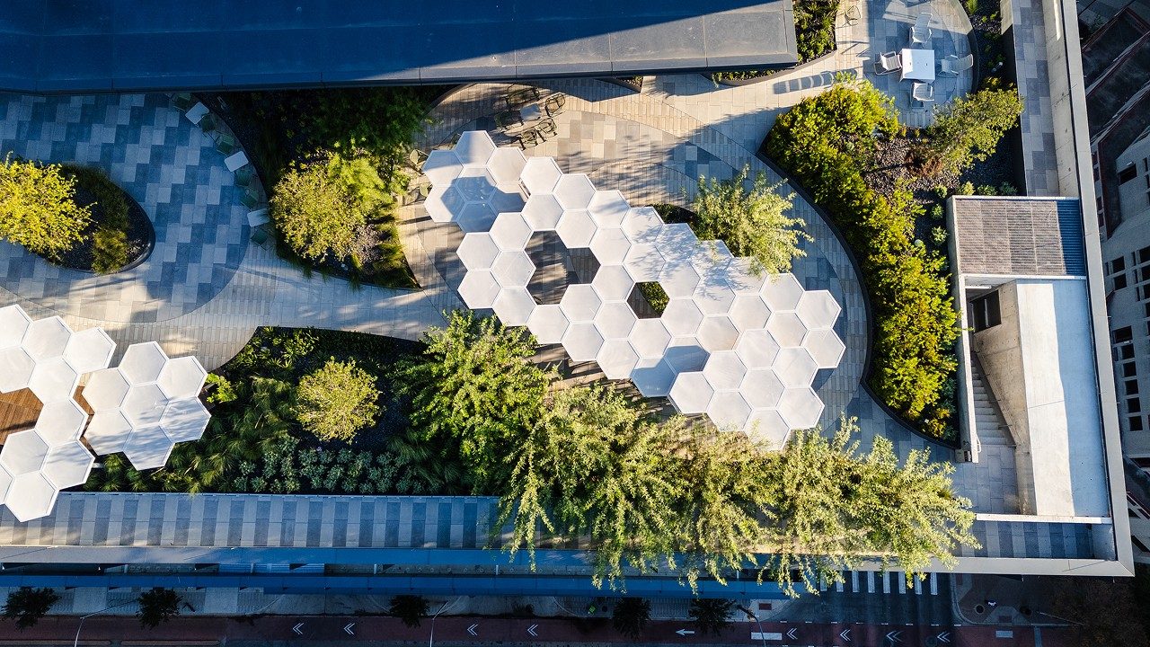 Pavilions and Planters at The Republic