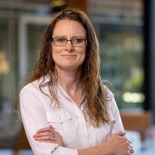 Rachael de Vries, expert Estimator at Renfrow+Co, overseeing budget assessments for custom fabrication projects in Houston, Texas